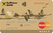 Онлайн-заявка на кредитную карту «Austrian Airlines»